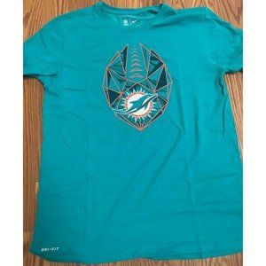 Miami Dolphins Nike Dri-Fit Team Apparel T-Shirt Large The Nike Tee Swoosh